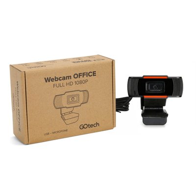 Webcam GoTech Office com microfone 1080P Full HD