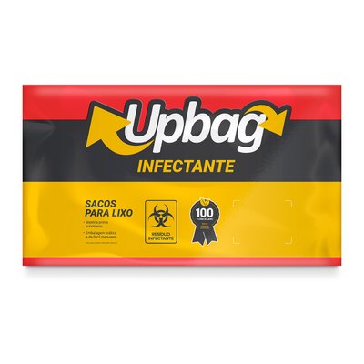 Saco de Lixo Infectante Reforçado Vermelho 15 L 100 unidades | UpBag