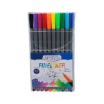 Caneta Hidrografica Fineliner 0,4mm c/10 cores BRW