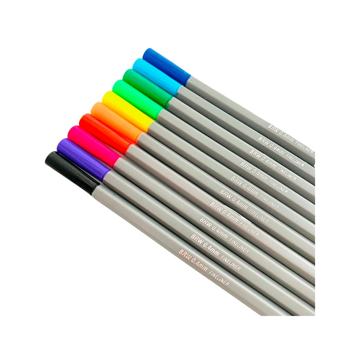 Caneta Hidrografica Fineliner 0,4mm c/10 cores BRW