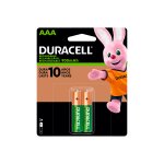 Pilha Alcalina Duracell AAA Recarregável 900 mAh 2UN