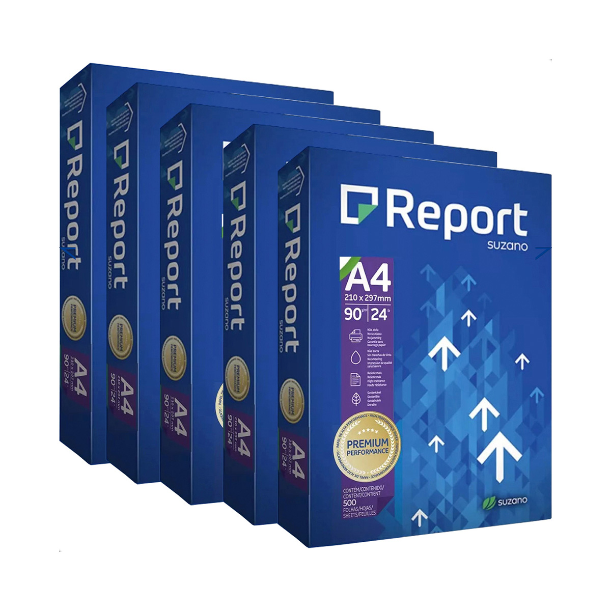 Papel A4 90 g 210 x 297 mm 500 folhas | Report