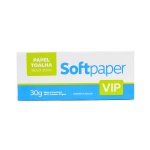 Papel Toalha Folha Simples 200 Metros 6 Bobinas 30g | Softpaper Vip