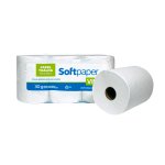 Papel Toalha Folha Simples 200 Metros 6 Bobinas 30g | Softpaper Vip