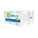 Papel Toalha Folha Simples 200 Metros 6 Bobinas 30g | Softpaper Vip