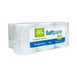 Papel Toalha Folha Simples 200 Metros 6 Bobinas 30g | Softpaper Vip