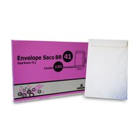 Envelope Branco Offset 176 mm x 250 mm 100 unidades 75g