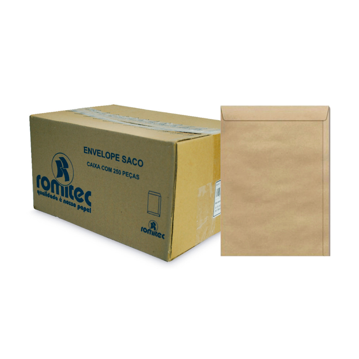 Envelope Saco Kraft 250 mm x 353 mm 250 unidades 75 g