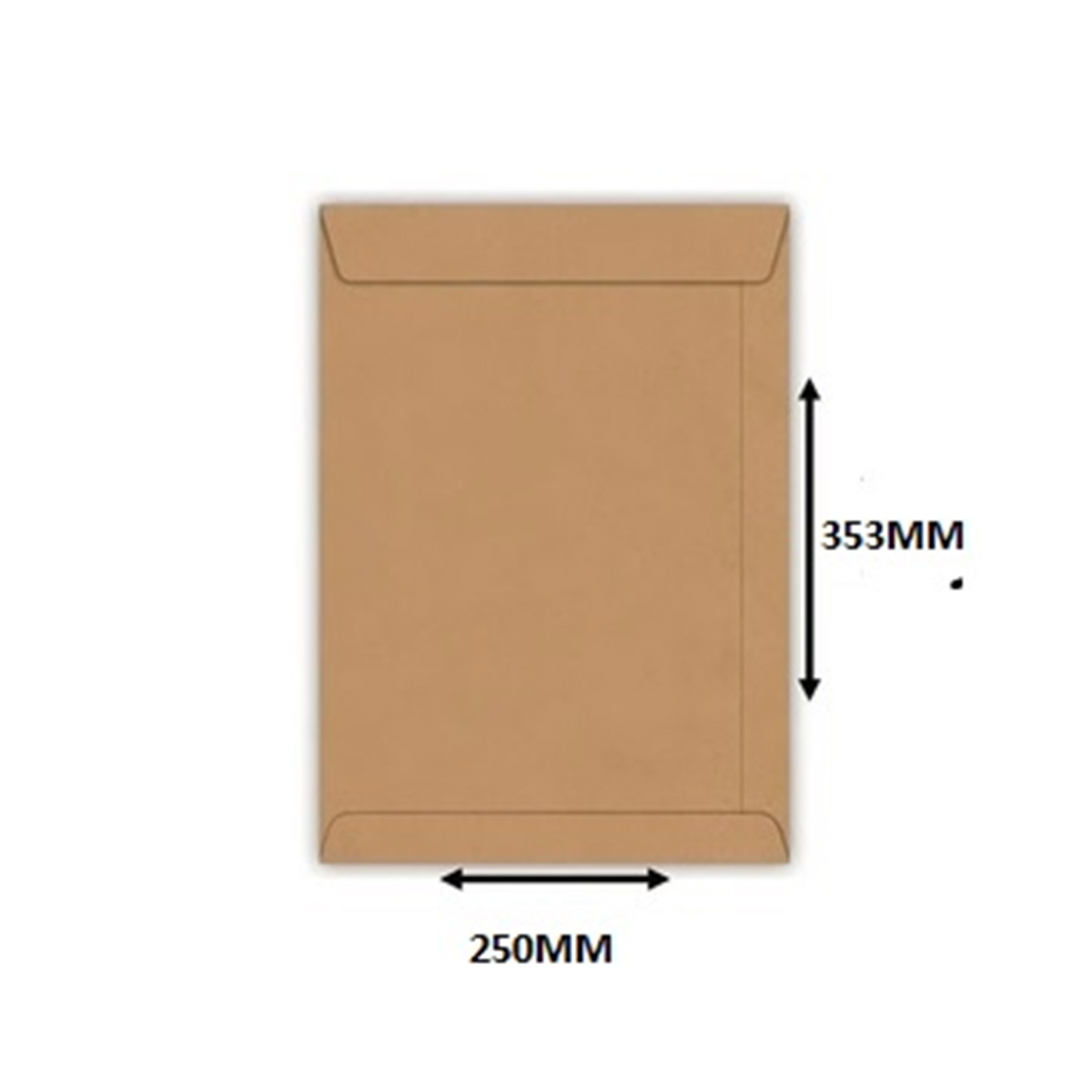 Envelope Saco Kraft 250 mm x 353 mm 250 unidades 75 g