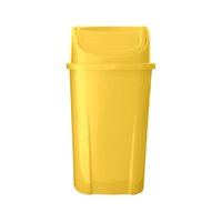 Lixeira Plástica Basculante Amarela 60 L