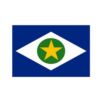Bandeira do Estado do Mato Grosso 1,28 x 0,90M
