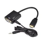 Cabo Adaptador VGA F Para HDMI M MD9 7108 15cm Preto