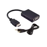Cabo Adaptador VGA F Para HDMI M MD9 7108 15cm Preto