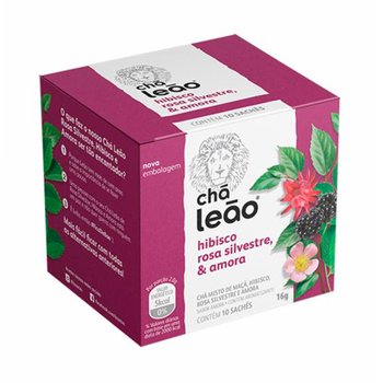 Chá de Hibisco Leão Amora e Rosa Silvestre 10UN