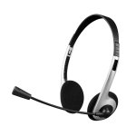 Headset P2 C3 Tech Plus PH-01SI Voip Preto/Prata