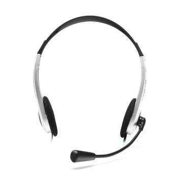 Headset P2 C3 Tech Plus PH-01SI Voip Preto/Prata