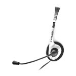 Headset P2 C3 Tech Plus PH-01SI Voip Preto/Prata