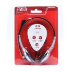 Headset P2 C3 Tech Plus PH-01SI Voip Preto/Prata