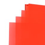 Capa Encadernação A4 Cristal Vermelha Frente 100UN