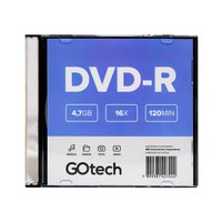 Mídia DVD-R 4,7GB Go Tech DVDR1