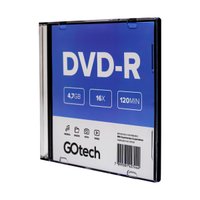 Mídia DVD-R 4,7GB Go Tech DVDR1