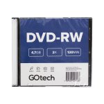 Mídia DVD-RW 4,7GB Go Tech DVDRW1