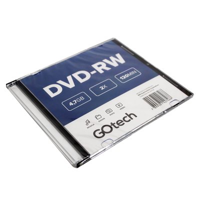 Mídia DVD-RW 4,7GB Go Tech DVDRW1