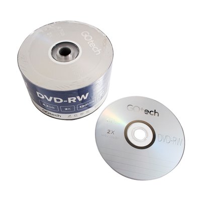 Mídia DVD-RW 4,7GB Go Tech DVDRW50