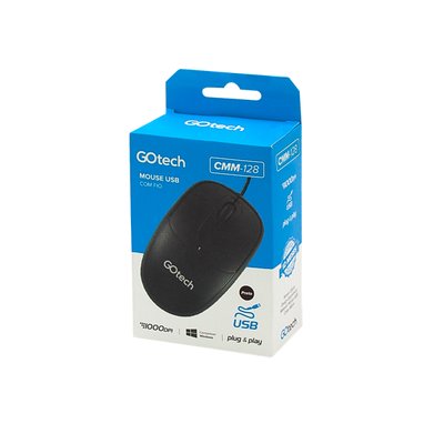 Mouse USB Go Tech CMM-128 Preto