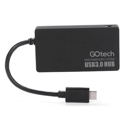 Hub USB Tipo C 3.0 Go Tech H4X3AZ 4 Portas USB