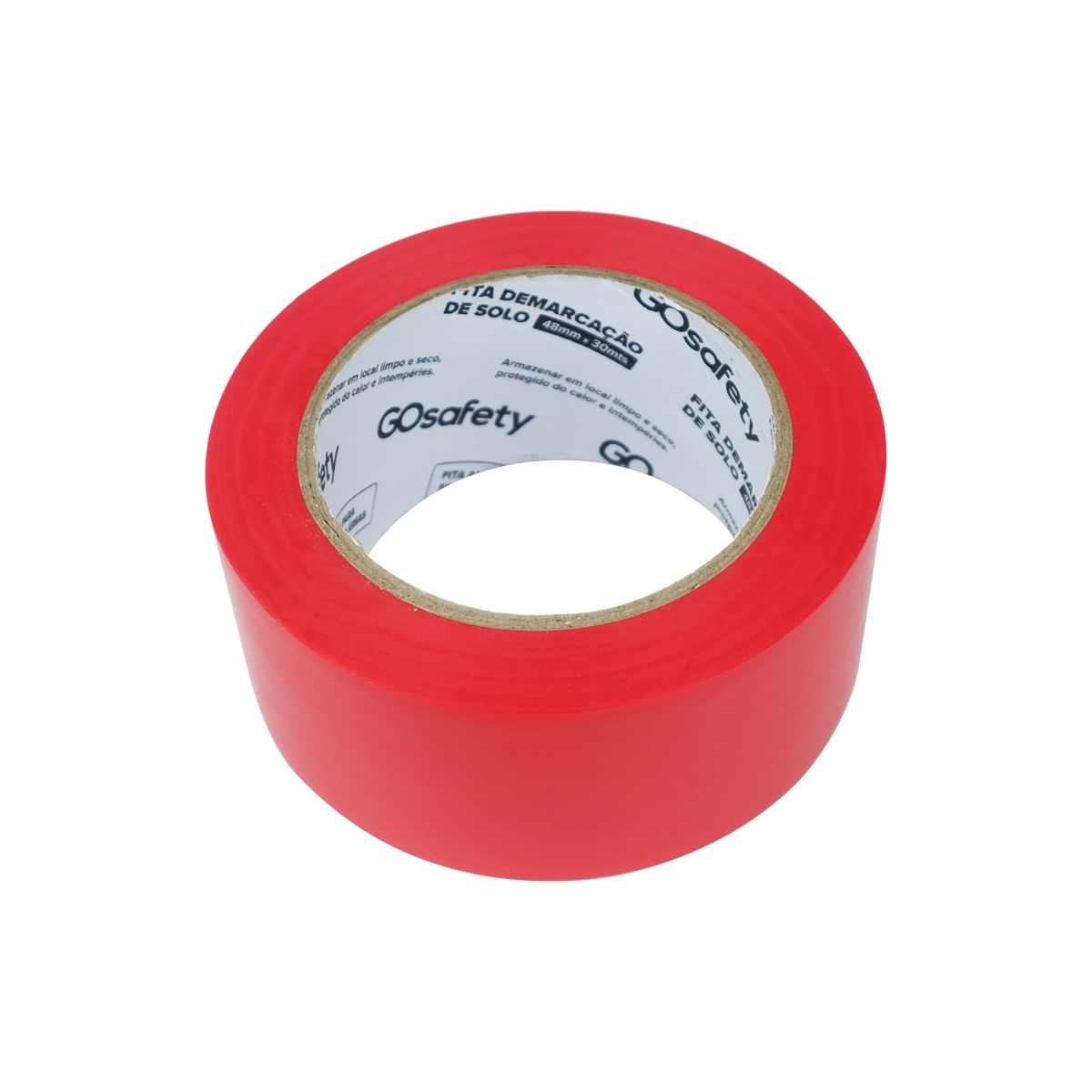 Fita Demarcação Solo 48mm x 30m Vermelha | Go Safety