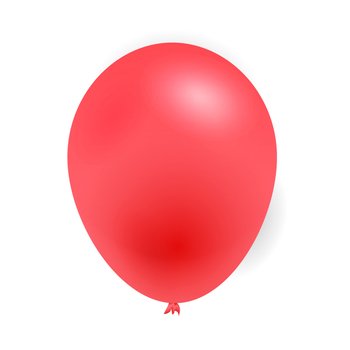 Balão de Látex 7 Vermelho Pacote com 50 unidades
