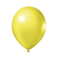 Balão de Látex 7 Amarelo Pacote com 50 unidades