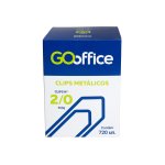 Clips Galvanizado Go Office 2/0 Fio 1,00mm Trad. CX 720UN