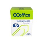 Clips 8/0 Galvanizado Fio 1,40 mm Leve CX 170 unidades | Go Office