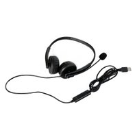 Headset USB Go Tech U20 VOIP Biauricular Preto