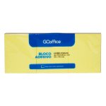 Bloco Adesivo Amarelo 40 m x 50 mm 3 unidades | Go Office