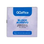 Bloco Adesivo Cores Sortidas 75 x 75 mm 6 blocos de 100 folhas | Go Office