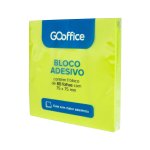 Bloco Adesivo Verde 75 mm x 75 mm 80 folhas | Go Office