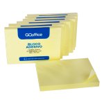 Bloco Adesivo Amarelo 76 mm x 102 mm | Go Office