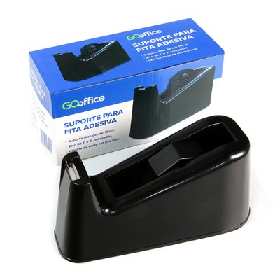 Suporte para Fita Adesiva Go Office Grande Preto