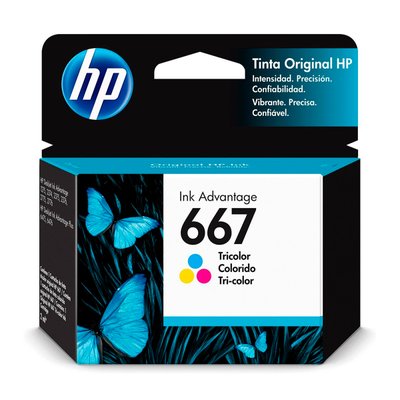 Cartucho de tinta HP 667 3YM78AB Colorido Original