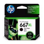 Cartucho de tinta HP 667XL 3YM81AB Preto Original