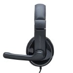 Headset USB Multilaser PH317 VOIP Biauricular Preto/Cinza