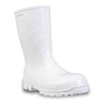 Bota de PVC Cano Médio 38 Branca Bico Aço 80BPC200 Bracol 