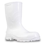 Bota de PVC Cano Médio 41 Branca Bico Aço 80BPC200 Bracol 