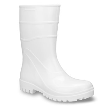 Bota PVC Bracol 82BPC600 Cano Médio Branca 34