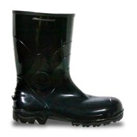 Bota de PVC Cano Médio 40 Preta Bico e Palmilha Aço 80BPC200PA Bracol 