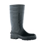 Bota de PVC Cano Longo 41 Preta Bico e Palmilha Aço 80BPL200PA Bracol 