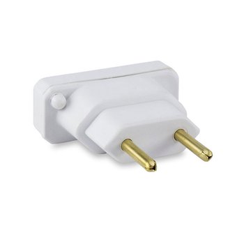 Adaptador Force Line Pino Chato 10AH Branco